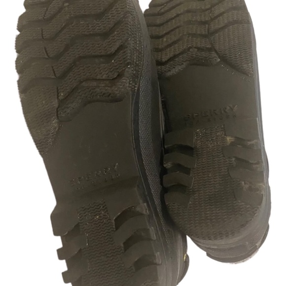 Sperry Top Sider Duck Shoes Womens Size 8.5 Black Rubber Soles - Picture 2 of 8